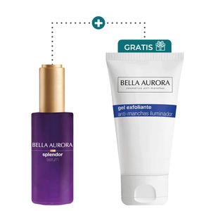 Kit Splendor Serum Iluminador Nocturno + Gel Exfoliante - Bella Aurora
