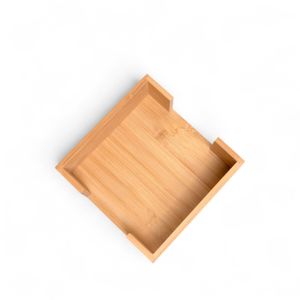 Servilletero en bambú cuadrado 18x18cm