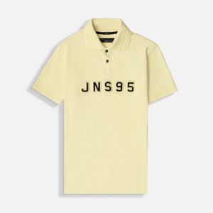 Polo Manga Corta Color Banana Palido Para Hombre