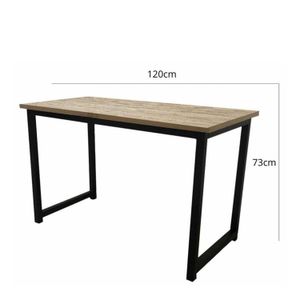 Juego de Comedor Industry con 4 Sillas Milano negra