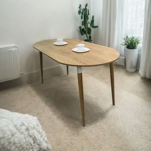 Mesa de Comedor ovalada Zell madera