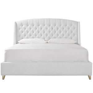 Base Cama Con Espaldar Doble Italia Blanco