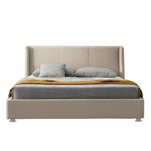 Base Cama Con Espaldar Semidoble Mousai Beige