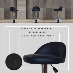 Silla de Barra Frizz Negro
