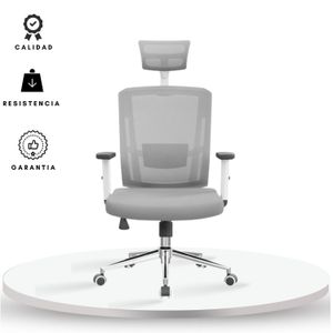 Silla De Oficina Jaspen Presidente Gris