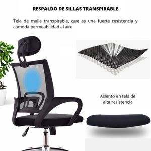 Silla De Oficina Colors Presidente Negro