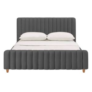 Cama Semidoble Vitale Gris Plomo