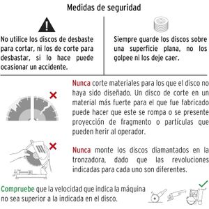 Disco de diamante de 14" x 2.8 mm corte asfalto y concreto Truper DID-3140A