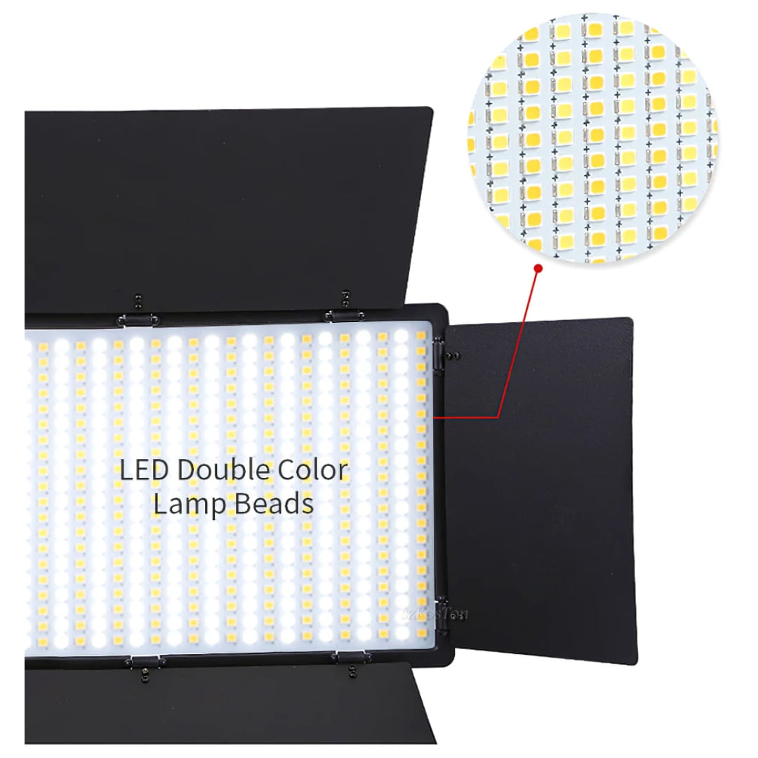 Panel De Luz LED Profesional Recargable 600RGB - Agaval