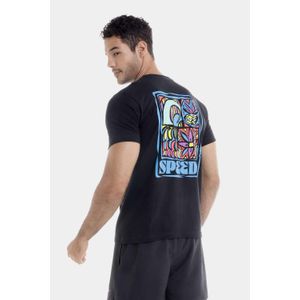 Camiseta Manga Corta Tropical Blocks Hombre