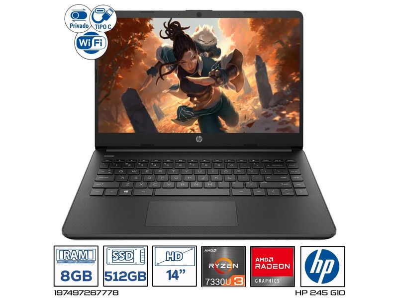 Commercial Laptop Hp 245 G7 Athlon 3050u New HP 245 G7(1S5E8PA