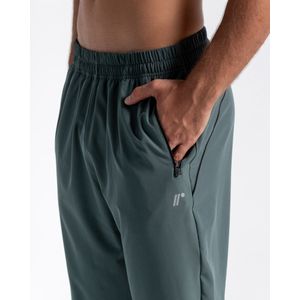Pantalón Deportivo, Color Verde/Negro Para Hombre