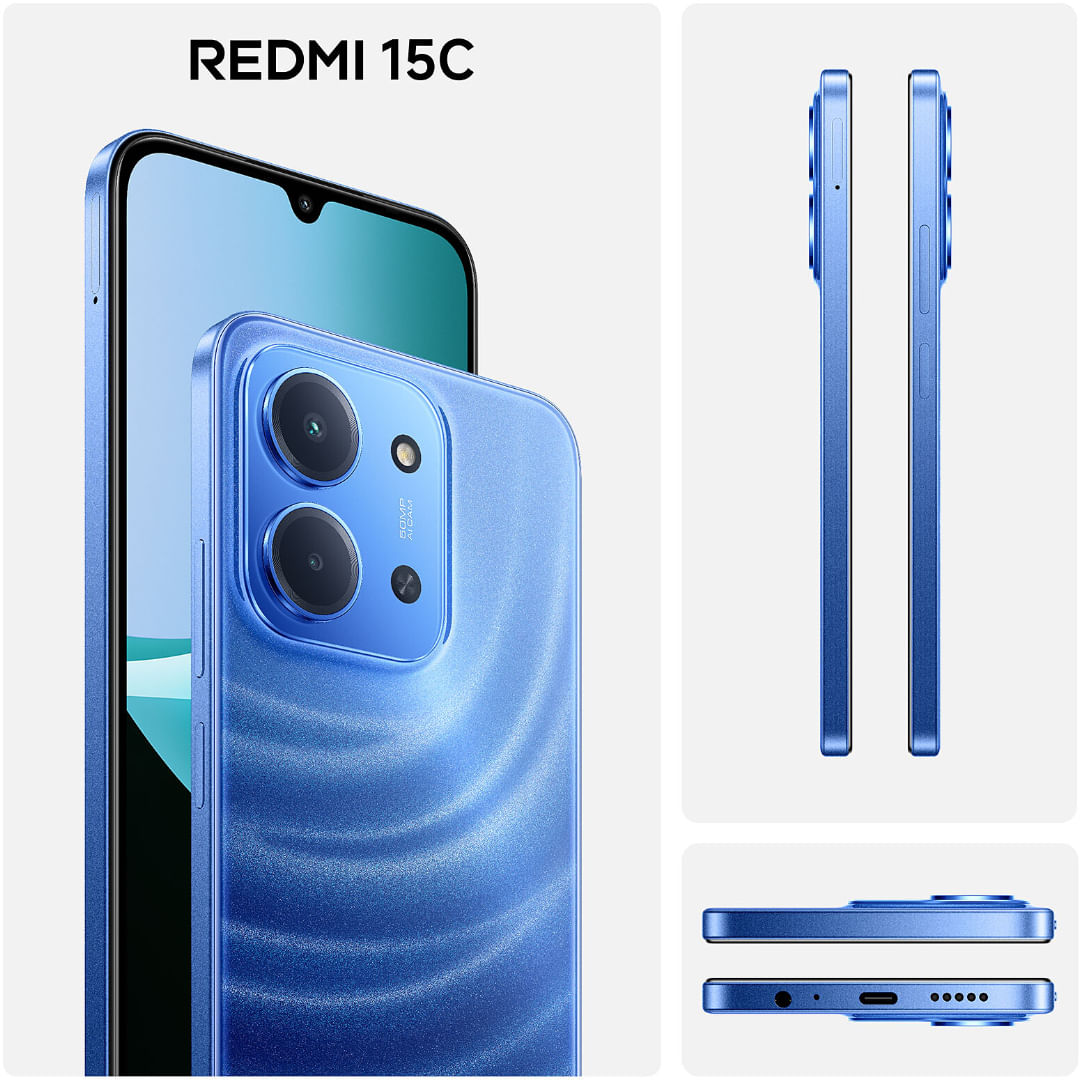 Celular Xiaomi REDMI 15C 128GB/6+6 Azul - Agaval