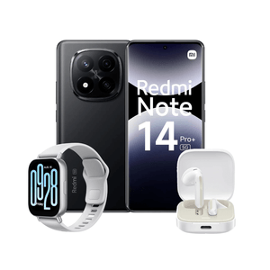 Celular Xiaomi Redmi Note 14 Pro+ 5G 12+512GB Negro + Smartwatch + Audífonos