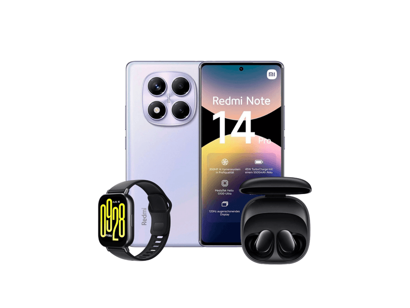 Celular Xiaomi Redmi Note 14 Pro 8+256GB Morado Aurora