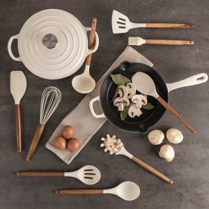 Cucharon pasta silicona acacia blanco