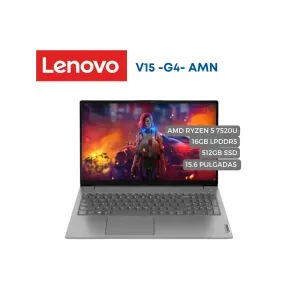 Portátil Lenovo V15 G4 AMN AMD Ryzen 5 7520U, 16GB LPDDR5, 512GB SSD, 15.6" FHD