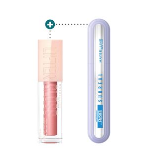 Kit Maybelline Lifter Gloss Moon + Pestañina Surreal A Prueba de Agua