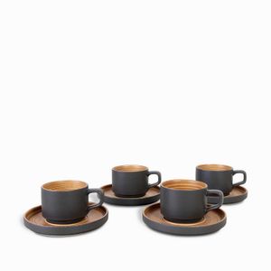 Pocillo y plato dolce 220ml setx4