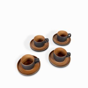 Pocillo y plato dolce 220ml setx4