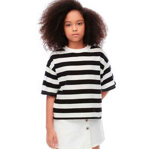 CAMISETA GEF NINA LIPA KD NEGRO RAYAS 40268