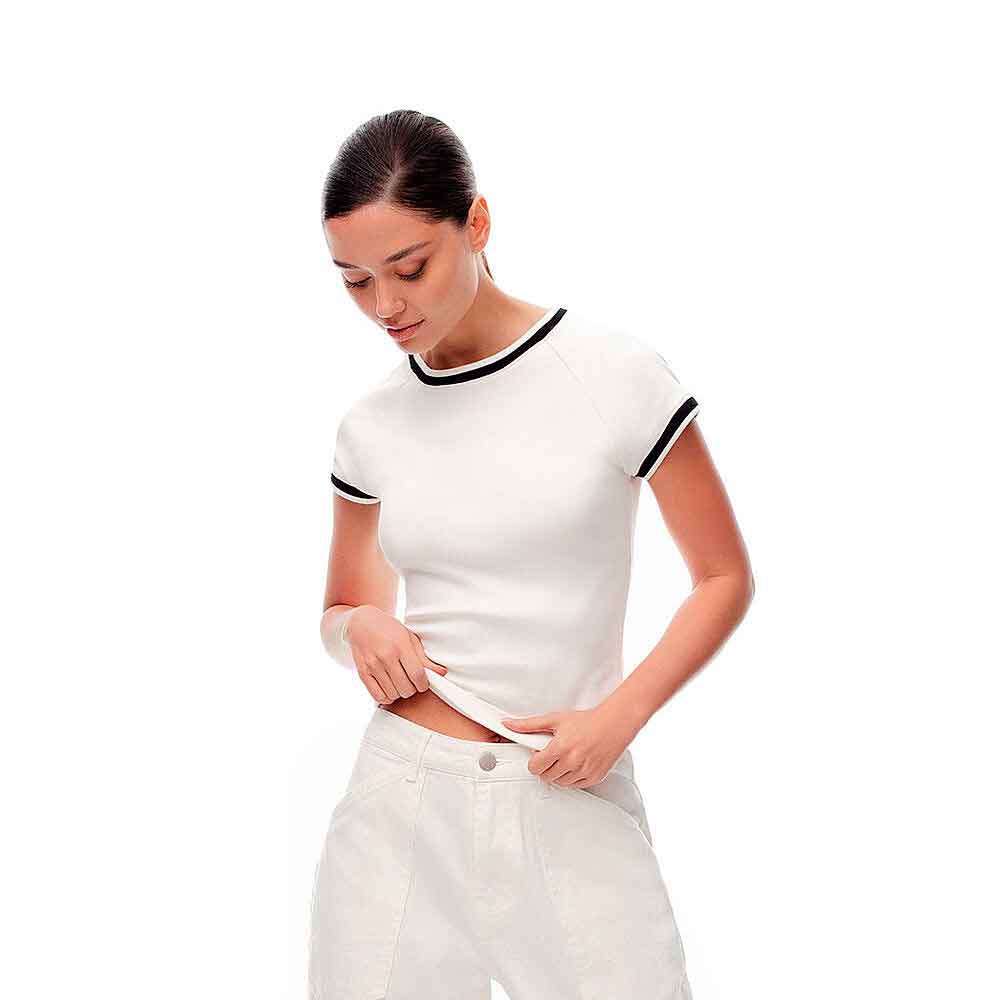 BLUSA GEF MUJER LETAK BLANCO 908 Talla S