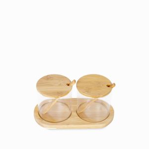 Recipientes para especias con cuchara setx2