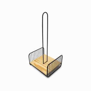 Soporte papel cocina base madera