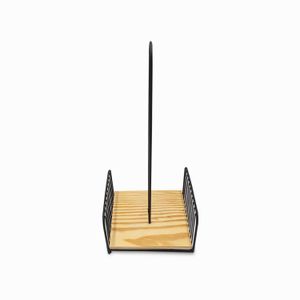 Soporte papel cocina base madera