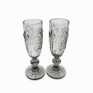 Copa champaña Kenia gris 160ml setx2