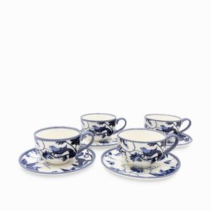 Pocillo y plato porto setx4