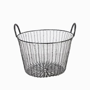 Canasta malla negra grande