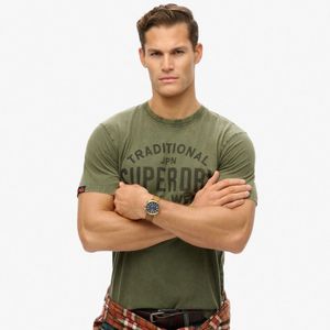 Camiseta Manga Corta Para Hombre Machined Goods Workwear Tee Superdry