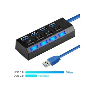 Hub USB 3.0 Con Interruptor Independiente