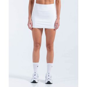 Falda Impulso Ajustada Con Biker Interno,  Color Blanco Para Mujer