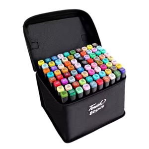 Marcadores Doble Punta 80 Piezas Resistentes Para Colorear