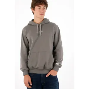 Buzo con capucha gris para hombre