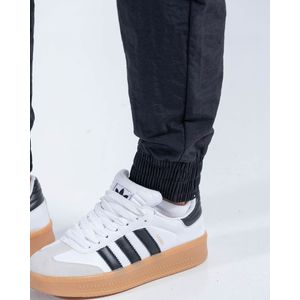 Jogger Tiro Alto Con Bota Ajustable,  Color Negro  Para Mujer