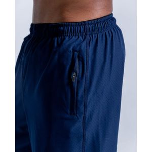 Pantaloneta Tela Transpirable Con Licra,  Color Azul Oscuro  Para Hombre