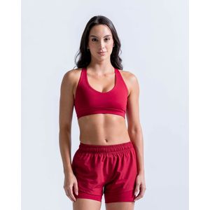 Top Con Tirantes Cruzados En Espalda,  Color Rojo Para Mujer