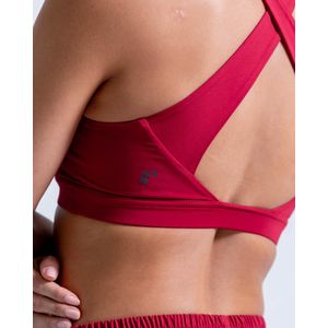 Top Con Tirantes Cruzados En Espalda,  Color Rojo Para Mujer