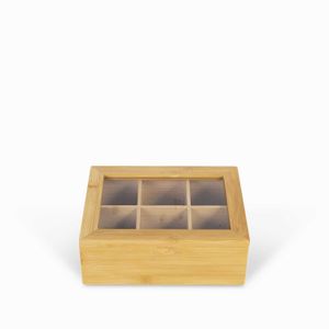 Caja para te en bambu
