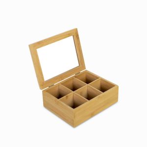 Caja para te en bambu