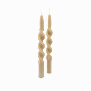 Velas Torcha beige 25cm set x2