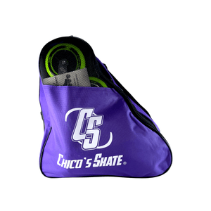 Maleta Para Patines Manos Libres Con Bolsillos Laterales Y Espacio Proteccion Morada
