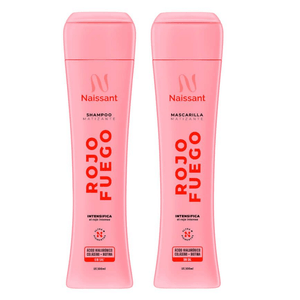 Naissant Kit Shampoo Y Mascarilla Matizante Rojofuego 300ml