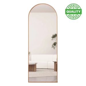 Espejo En Acrilico Decoracion Redondeado 80cm Dorado