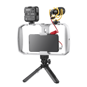 Kit de Video Godox VK1 para Smartphone Iluminación y Audio Profesional