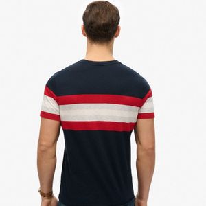 Camiseta Manga Corta Para Hombre Essential Stripe Tee Superdry