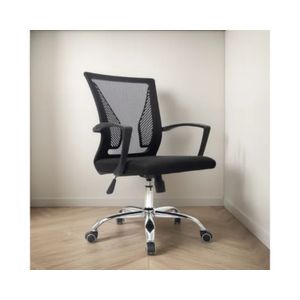 Silla De Escritorio Mat Negro Bonno